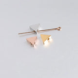 20Pcs Triangle Stainless Steel Beads DIY Jewelry Making Pendant Bracelet