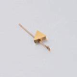 20Pcs Triangle Stainless Steel Beads DIY Jewelry Making Pendant Bracelet