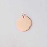 20Pcs Stainless Steel Round Charms for DIY Necklace Making