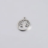 20Pcs Hollow Wish Tree Charms Stainless Steel DIY Necklaces Bracelets Keychain