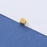 Fnixtar 20pcs Stainless Steel 4mm Mirror Polished Spacer Beads