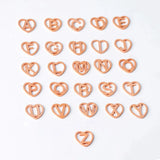 26Pcs 12mm Heart Initials Alphabet Charms Stainless Steel Letter A-Z Charms