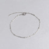 2mm Stainless Steel Clamp Bead Chain Bracelet DIY Ball Bead Chain 21+5cm