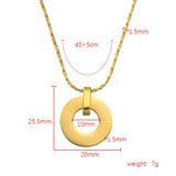5pcs Stainless Steel Round Blank Pendant Necklace Mirror Polish Hollow Charm