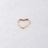 Hollow Heart Charms Stainless Steel Love Heart Charm Pendants DIY 20Pcs