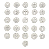 Mirror Polish Stainless Steel Initial Alphabet Charm DIY Jewelry 26Piece/lot