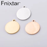Fnixtar Mirror Polished Stainless Steel Stamping Blanks 19mm Discs