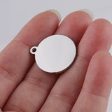 Fnixtar Mirror Polished Stainless Steel Stamping Blanks 19mm Discs