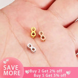 Fnixtar Beads Infinite Charm Stainless Steel DIY Jewelry 20piece/lot