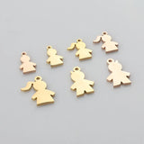 Stainless Steel Charms for Women Bracelets DIY Jewelry