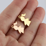 Stainless Steel Charms for Women Bracelets DIY Jewelry