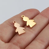 Stainless Steel Charms for Women Bracelets DIY Jewelry