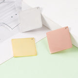 Fnixtar Stainless Steel Stamping Blank Square Charm Tags 25mm 20pc
