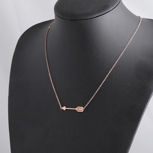 Fnixtar Stainless Steel Arrow Necklace Spear Jewelry 2Piece/lot