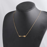 Fnixtar Stainless Steel Arrow Necklace Spear Jewelry 2Piece/lot