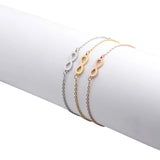 Fnixtar Stainless Steel Lucky 8 Infinity Bracelets Friendship 2piece/lot