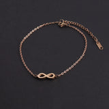 Fnixtar Stainless Steel Lucky 8 Infinity Bracelets Friendship 2piece/lot
