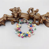 5 Strands Multicolor Potato Pearls Bracelet for Women Girls Glass Beads