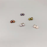 Freshwater Pearl Earring 925 Sterling Silver Backings Classic Stud Earring