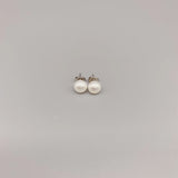 Freshwater Pearl Earring 925 Sterling Silver Backings Classic Stud Earring