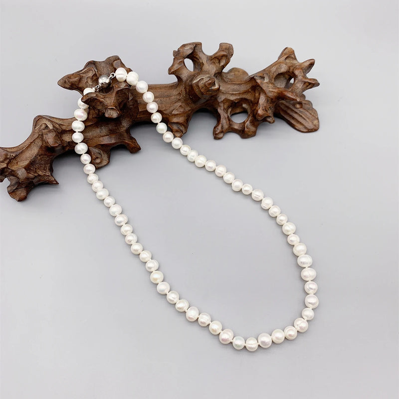 Freshwater Pearls Necklace For Women Girls Jewelry Gift