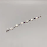 Baroque Pearls Bracelet with CZ Pewter Casual Jewelry