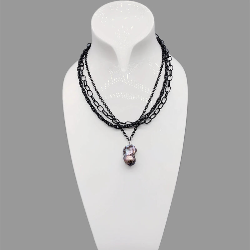 Baroque Pearl Pendant Necklace For Women Birthday Gift Choker