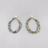 Pearl and Crystal Bracelet with 10-11mm Freshwater Pearls