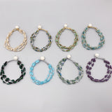 Pearl and Crystal Bracelet with 10-11mm Freshwater Pearls