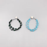 Pearl and Crystal Bracelet with 10-11mm Freshwater Pearls