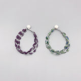 Pearl and Crystal Bracelet with 10-11mm Freshwater Pearls