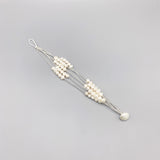 Freshwater Pearls Bracelet Japanese Glass Beads Button Clasp Casual Bracelet