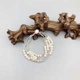 Freshwater Pearls Bracelet Japanese Glass Beads Button Clasp Casual Bracelet