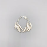 Freshwater Pearls Bracelet Japanese Glass Beads Button Clasp Casual Bracelet