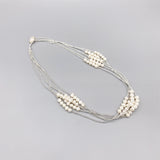 Layered Freshwater Pearl Necklace with Coin Pearl Clasp