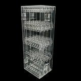 Acrylic Makeup Jewelry Organizer 256 Holes Earring Stud Necklace Bracelet Case