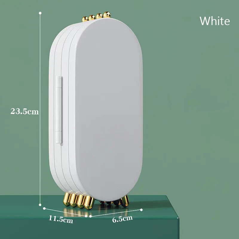 Foldable Jewelry Storage Box Earrings Necklace Display Stand