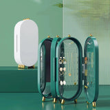 Foldable Jewelry Storage Box Earrings Necklace Display Stand