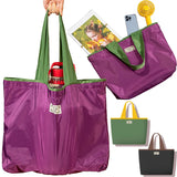 Foldable Oxford Drawstring Shoulder Bag Reusable Shopping Bags