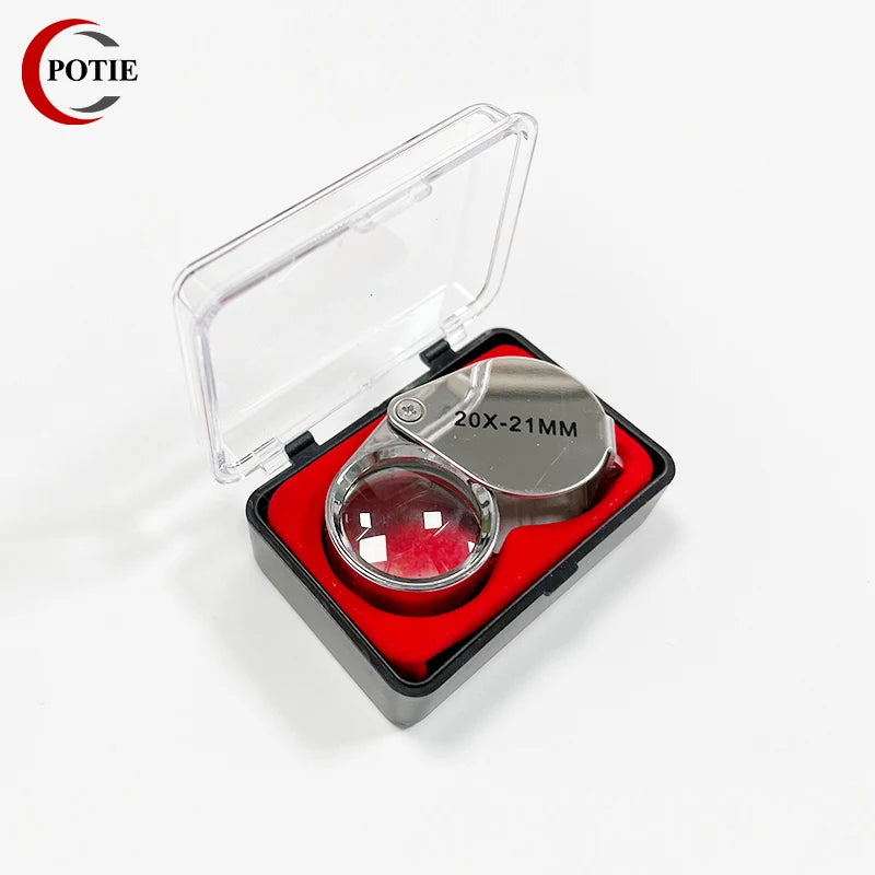 Foldable 20X Mini Magnifying Glass Jeweler Magnifier