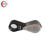 Foldable Portable Jewelry Magnifying LED Eye Loupe 10X-21MM