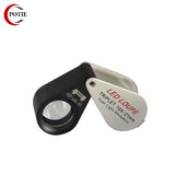 Foldable Portable Jewelry Magnifying LED Eye Loupe 10X-21MM
