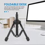Desktop Microphone Stand Holder for Podcasts and Conferences