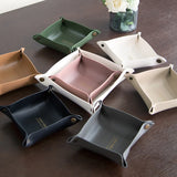 PU Leather Jewelry Storage Tray Necklace Bracelet Ring Box Display