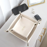 PU Leather Jewelry Storage Tray Necklace Bracelet Ring Box Display
