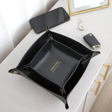 PU Leather Jewelry Storage Tray Necklace Bracelet Ring Box Display