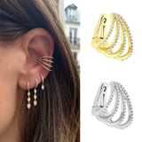 Geometric Ear Bone Clip for Non-pierced Ears, Painless Ear Hook