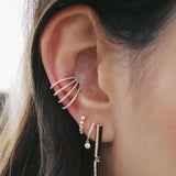 Geometric Ear Bone Clip for Non-pierced Ears, Painless Ear Hook