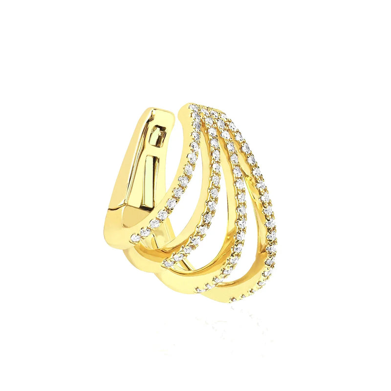 Geometric Ear Bone Clip for Non-pierced Ears, Painless Ear Hook