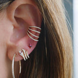 Geometric Ear Bone Clip for Non-pierced Ears, Painless Ear Hook
